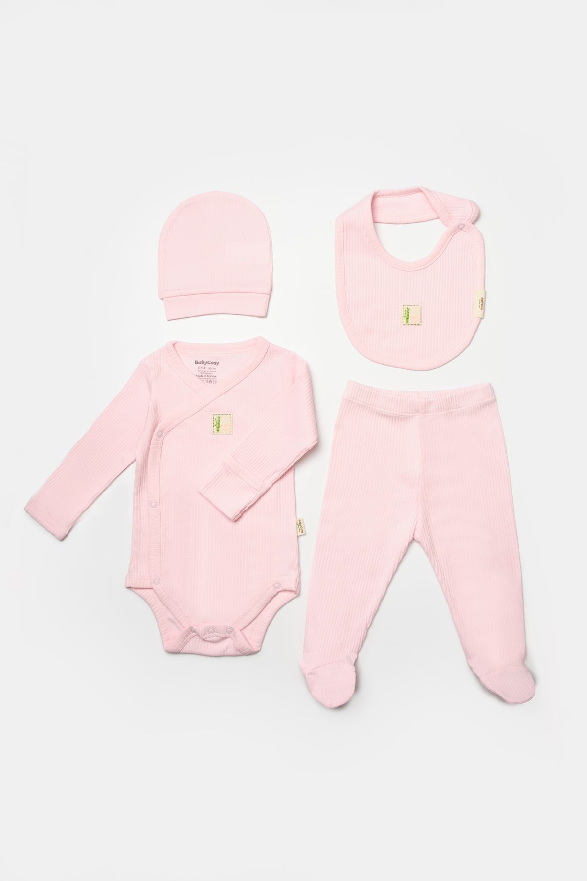 Momercy Happy Baby Organik Bambu Fitilli 4'lü Set