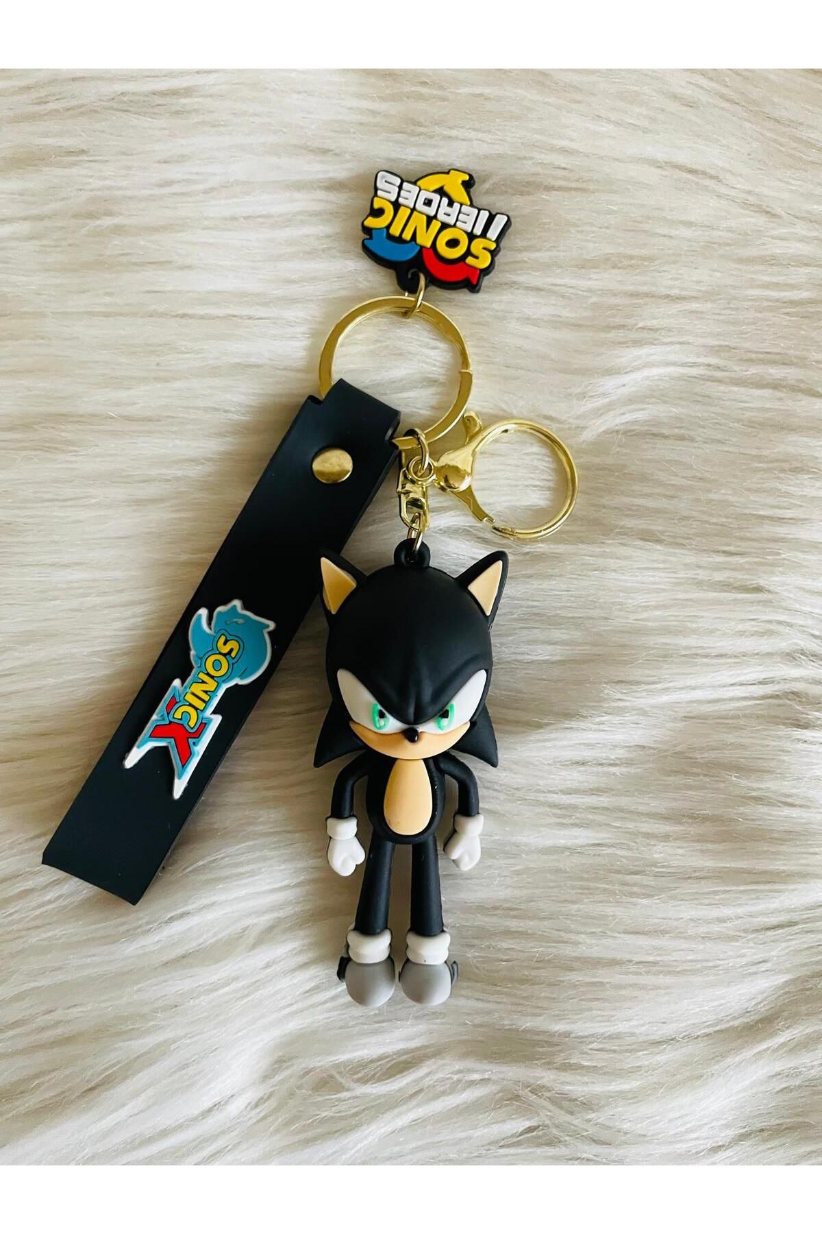 KAYLANIN DÜNYASI Sonic Shadow Anahtarlık, çanta süsü,Lüx,3D,silikon