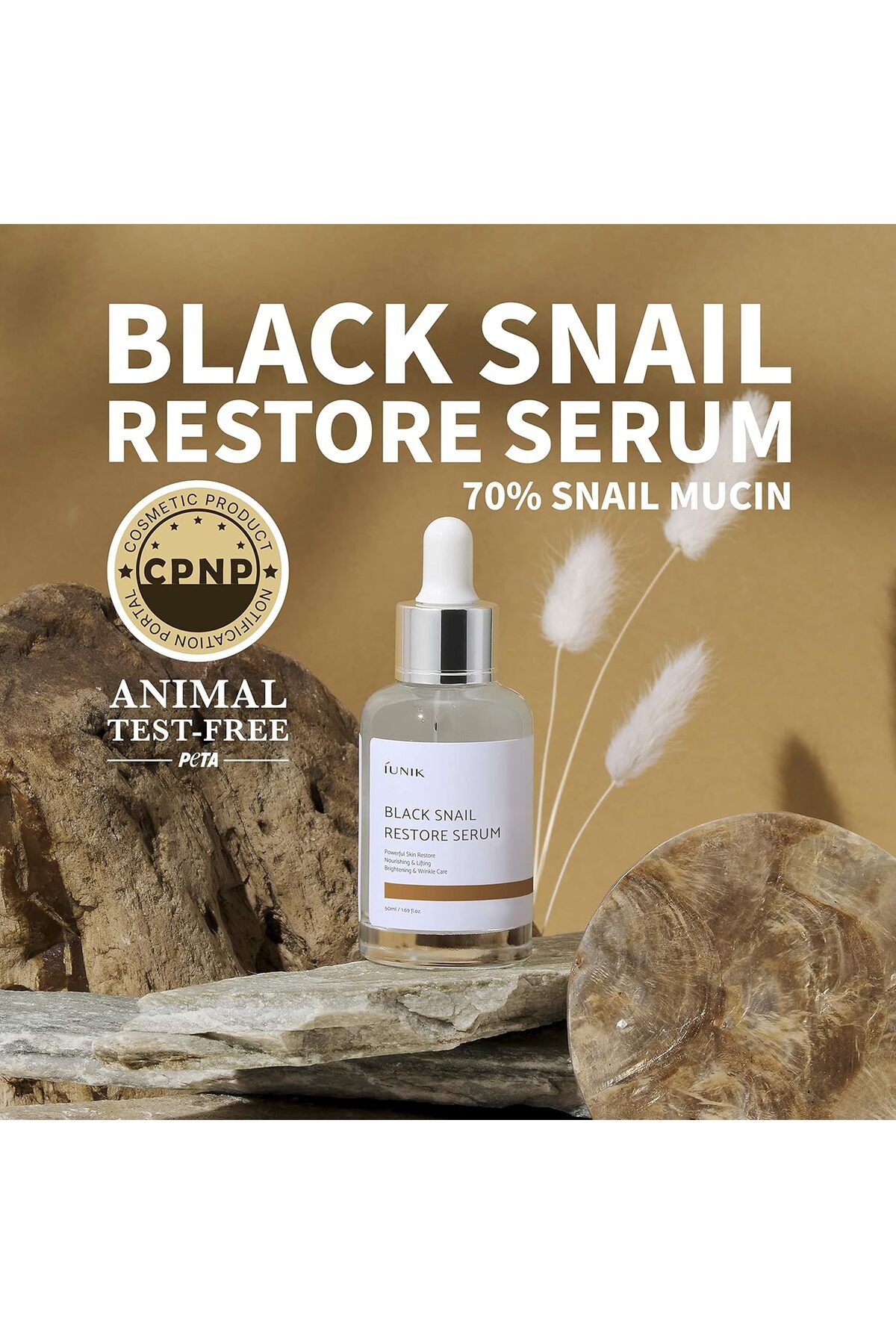 iUNIK-Iunik Black Snail Restore Serum 50 ml 2