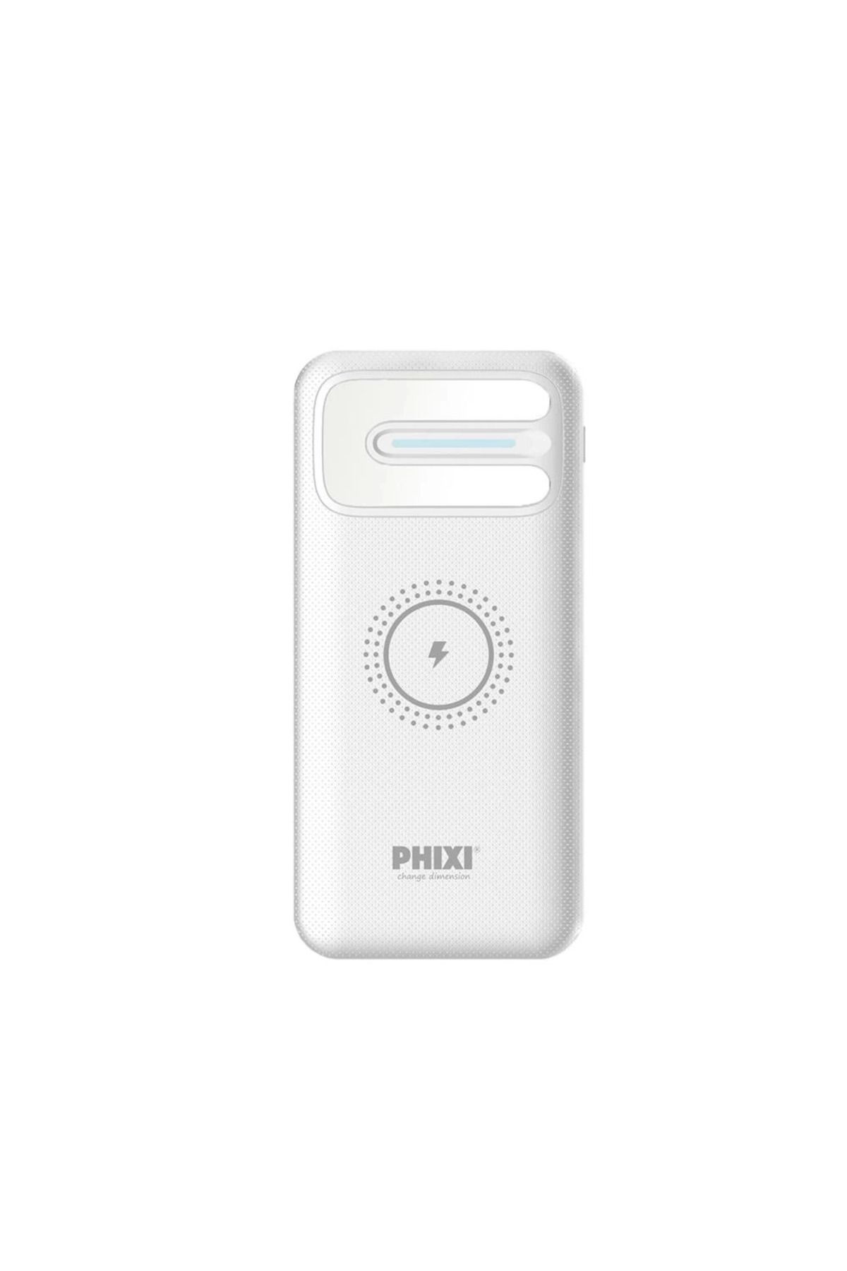 ShopZum Basic Pw11 10.000Mah Wireless Şarj Çift Çıkışlı Led Göstergeli Powerbank