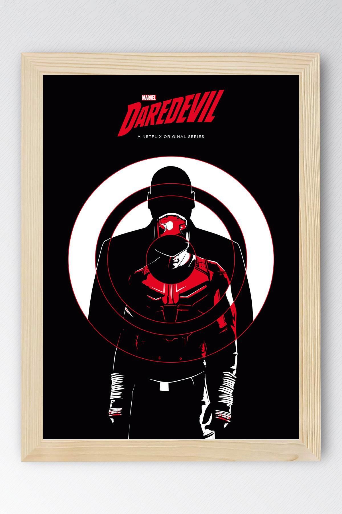 Saturn Daredevil Çerçeveli Tablo - Marvel Dizi Poster Tablo