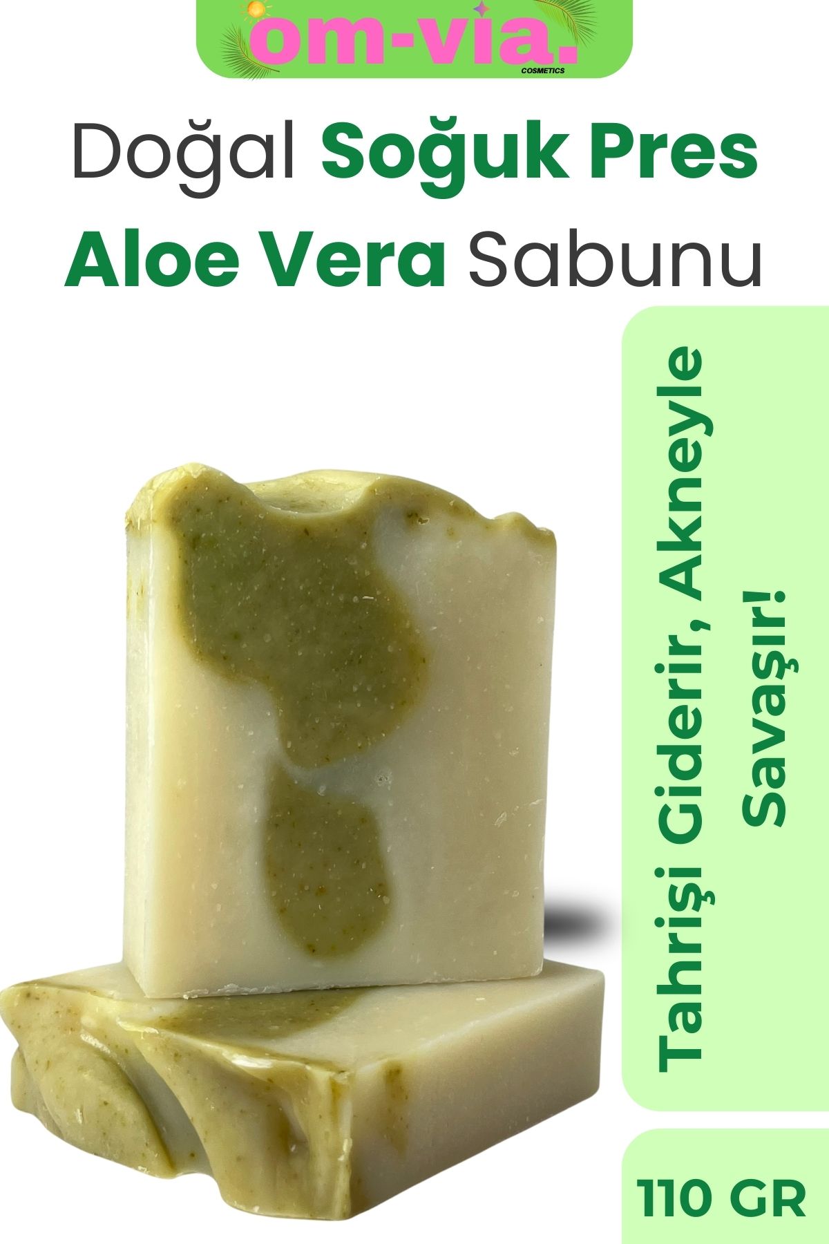 Elyiso Doğal Aloe Vera Sabunu Soğuk Pres 110Gr