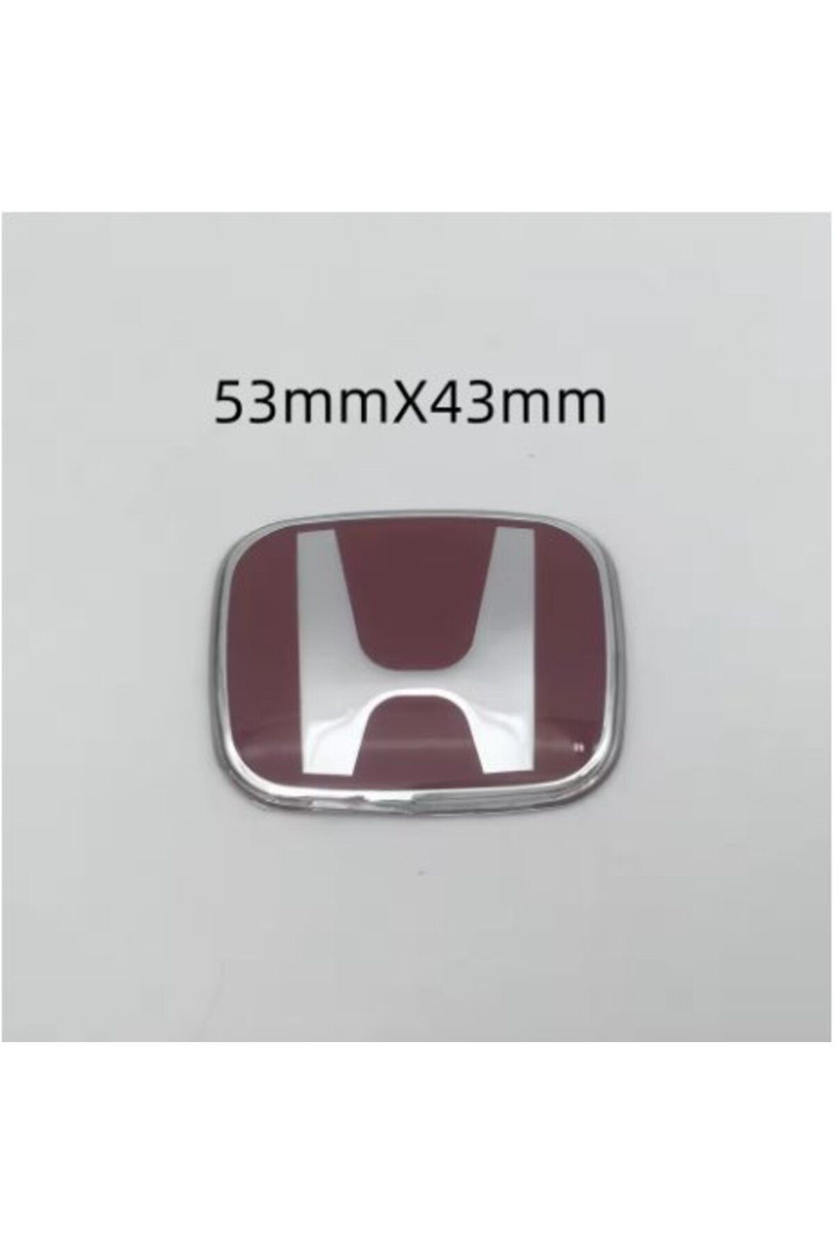 STİLİX GARAGE Honda Uyumlu KIRMIZI Renk Direksiyon Logosu Boy 5,5 cm Genişlik 4,5 cm