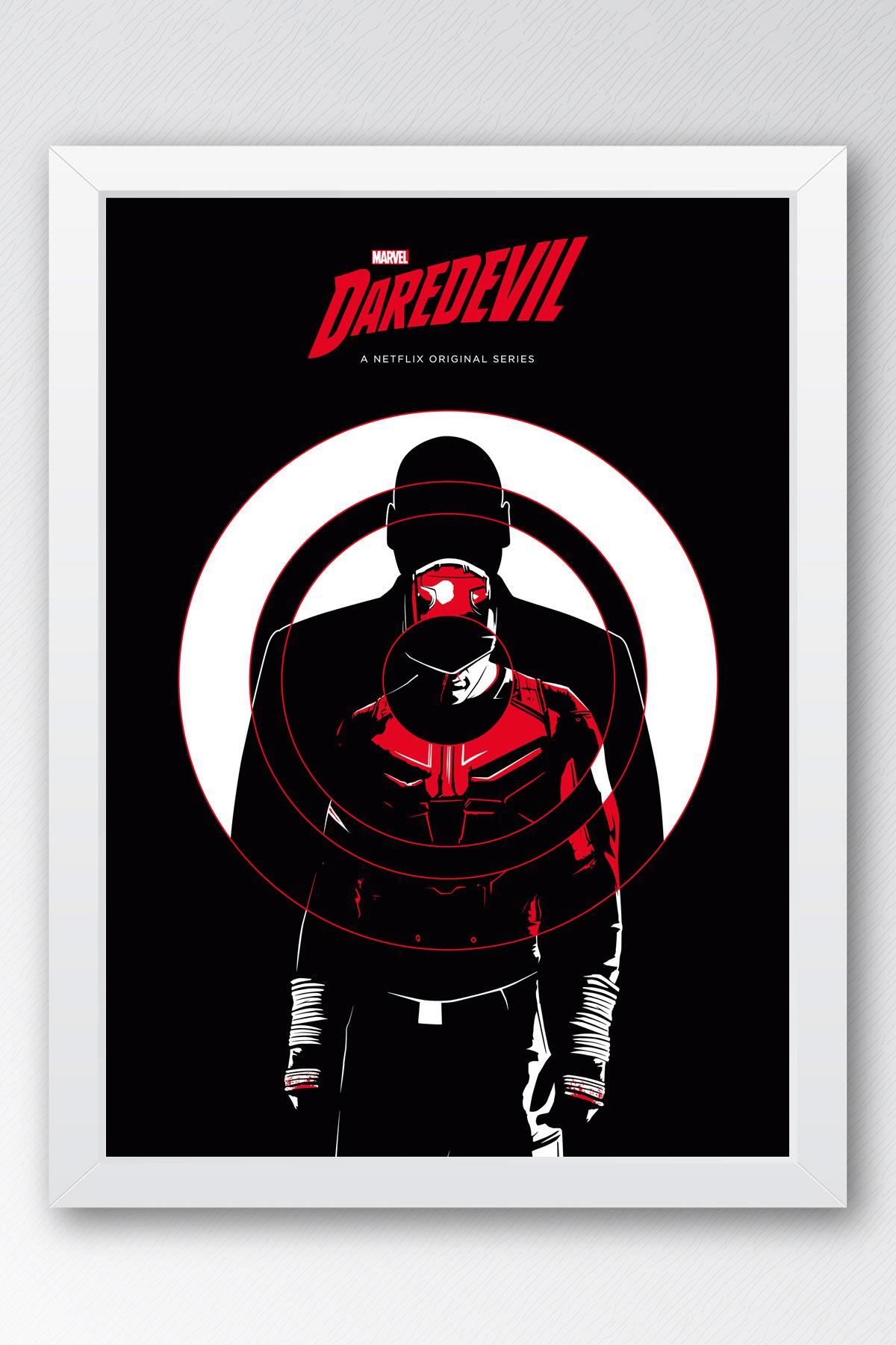 Saturn Daredevil Çerçeveli Tablo - Marvel Dizi Poster Tablo