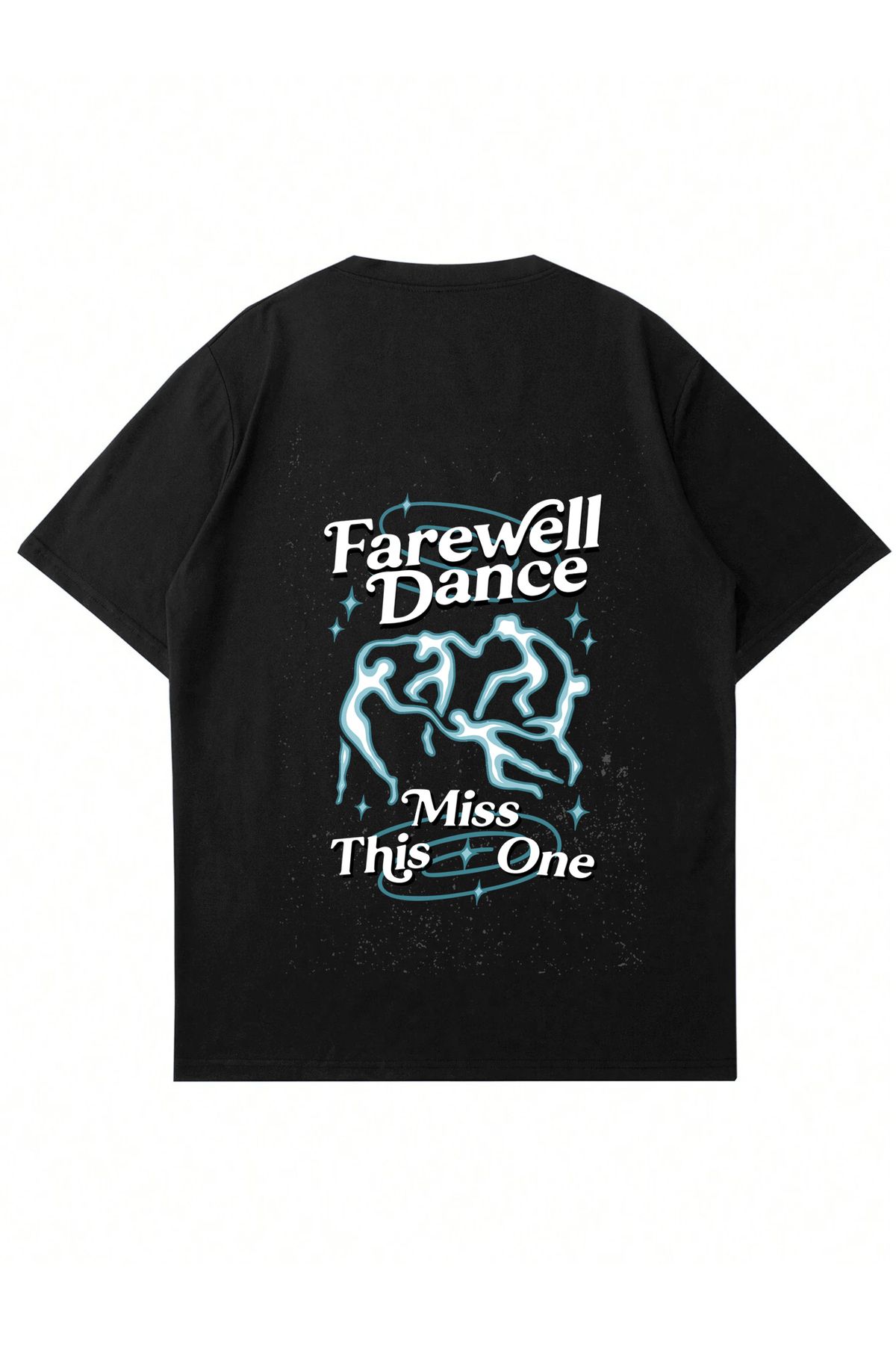 Mad&Calf Unisex Farewell Baskılı Bisiklet Yaka Oversize Tshirt