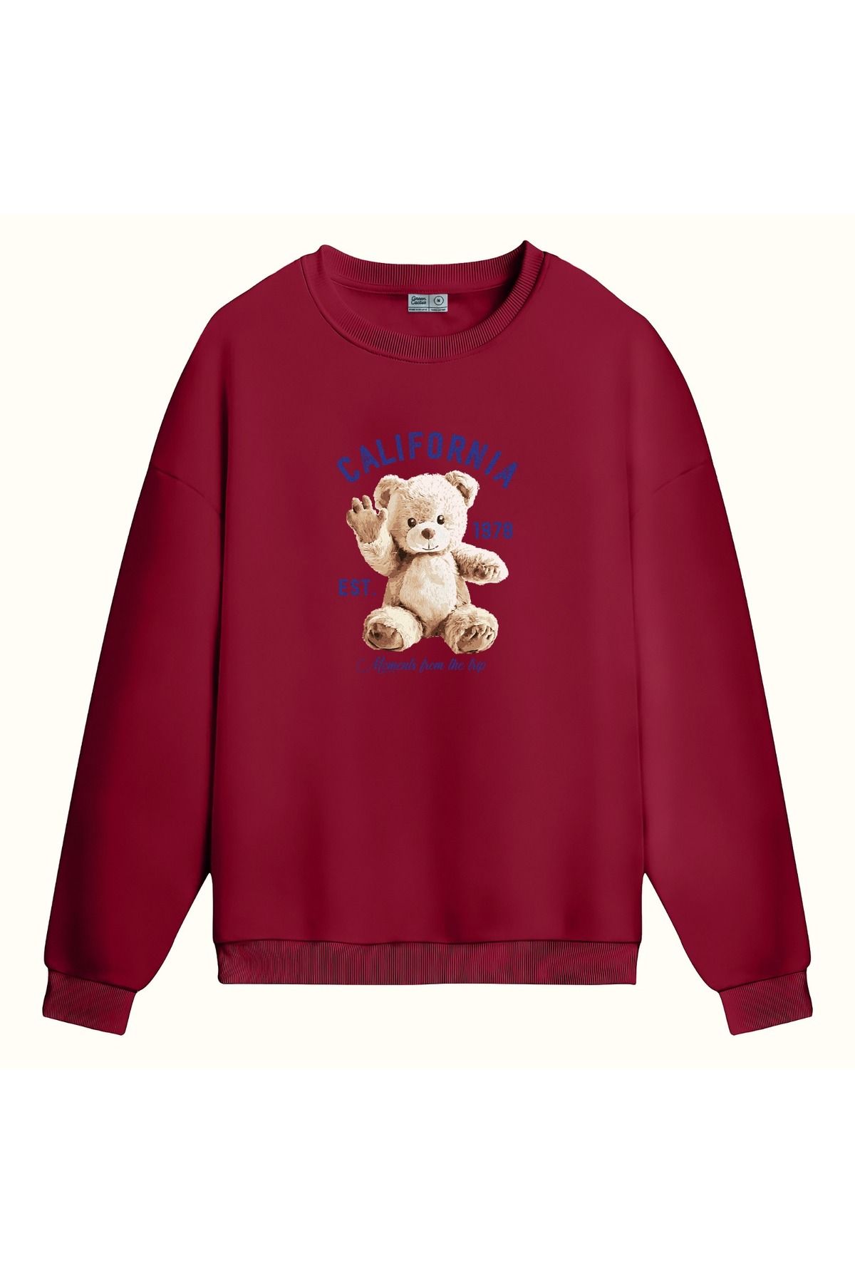 BLACKMAYS cute teddy bear tasarımlı sweatshirt