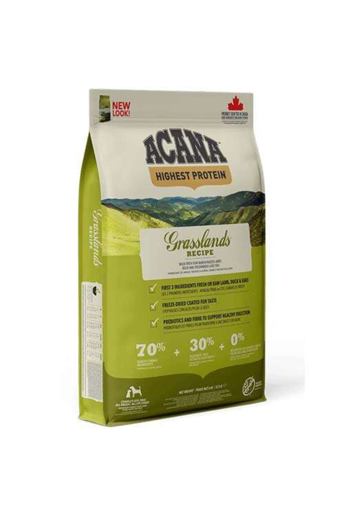 Acana Grasslands Kuzulu Ördekli ve Balıklı Tahılsız Yetişkin Köpek Maması 11,4kg