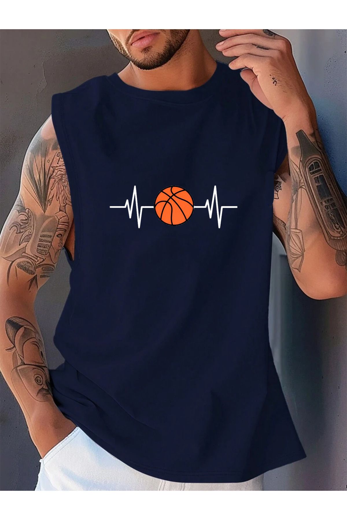 Cosmo Style basketbol baskılı GYM sporcu oversize t shirt