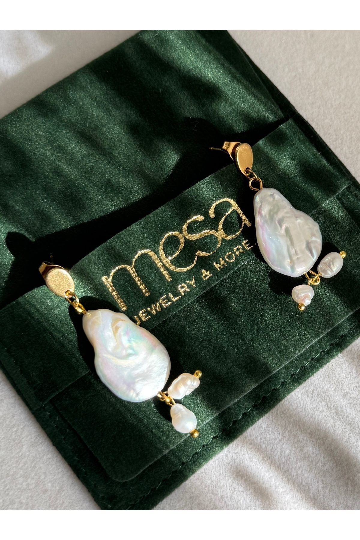 mesaco Oyster Dreams Küpe ( Barok İnci | İnci )