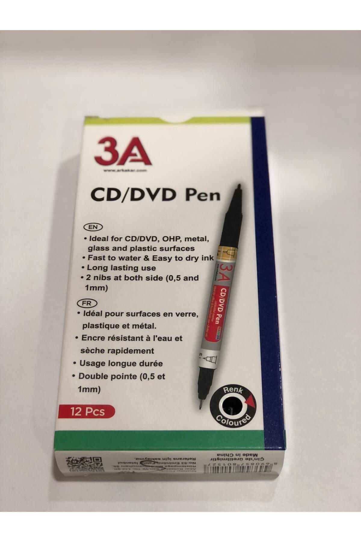3A Asetat Kalemi 12'li Paket