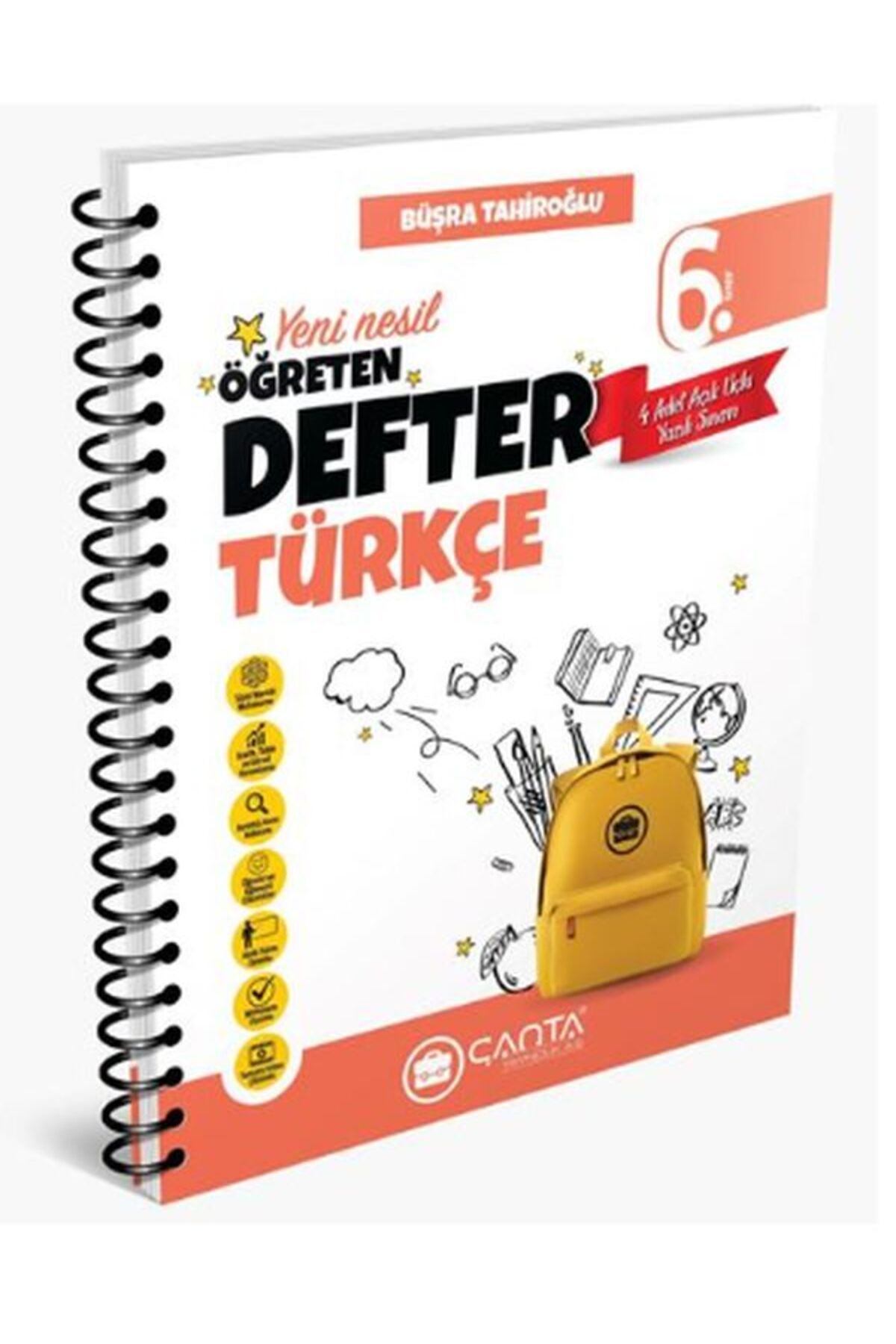 Altın Karma Yayınları 6.Sınıf Türkçe Okula Yardımcı Öğreten Defter 2024-2025