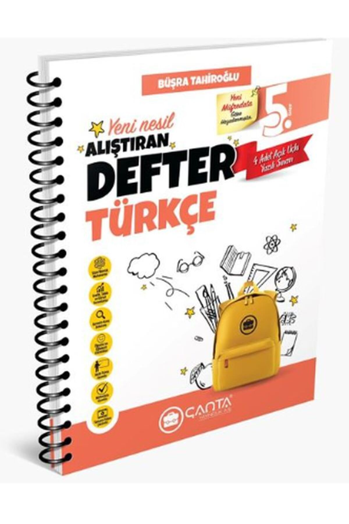 Altın Karma Yayınları 5.Sınıf Türkçe Okula Yardımcı Öğreten Defter 2024-2025