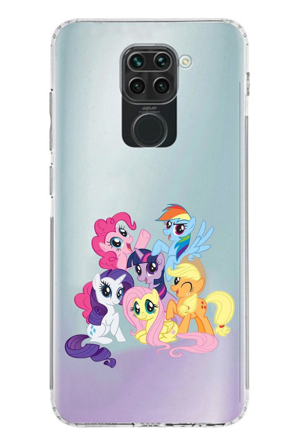 TechTree Redmi Note 9 Uyumlu My Little Pony: Arkadaşlık Sihirlidir Tasarım Şeffaf Silikon Kılıf