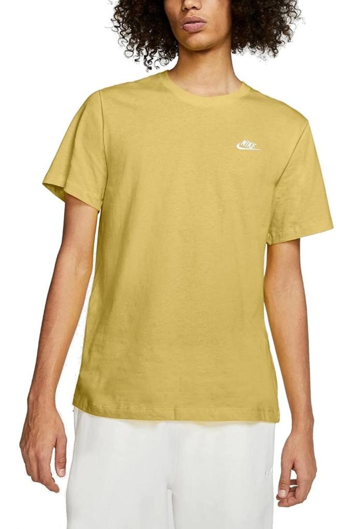 Nike-Cotton Mustard T-Shirt 4