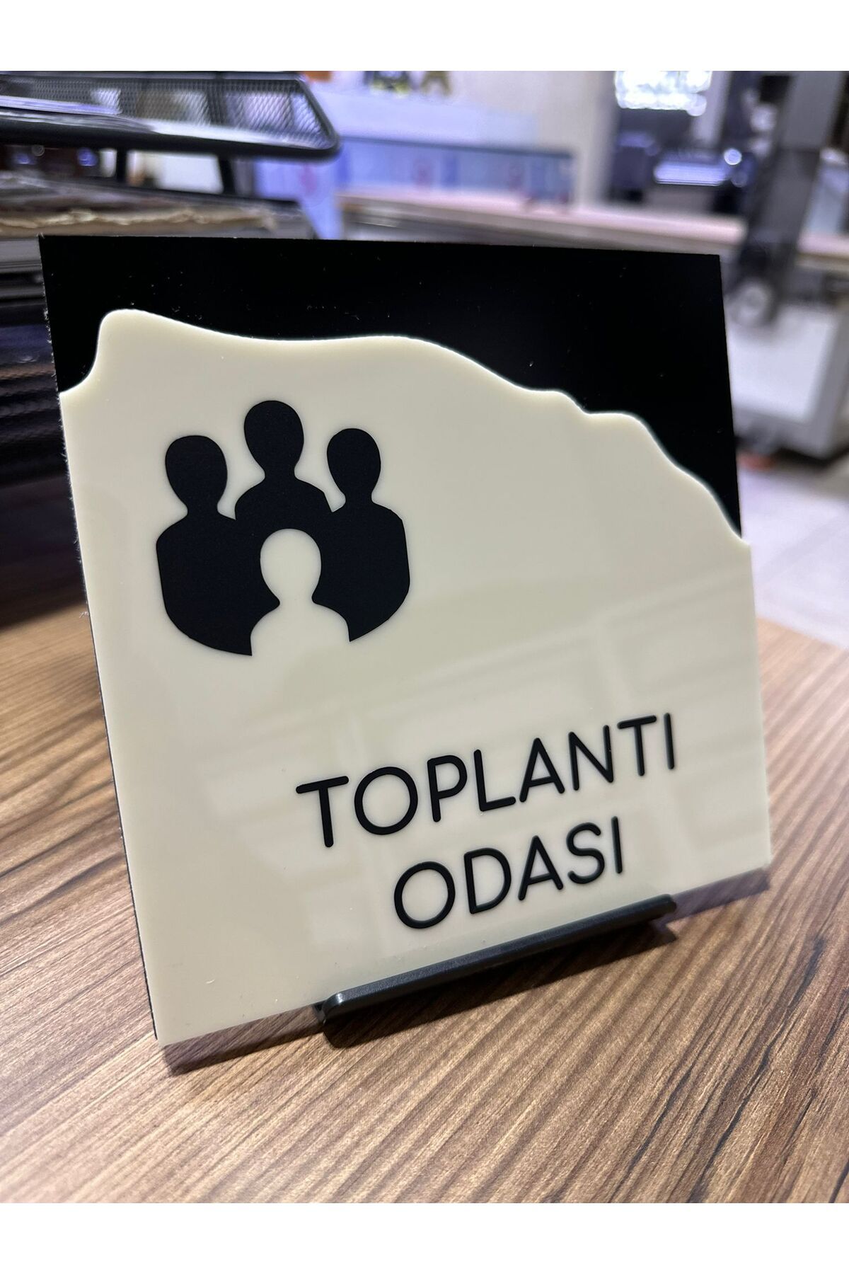 zafrakreklam TOPLANTI ODASI  Ofis Oda Kapı İsimliği Yönlendirme Tabelası 15x15cm