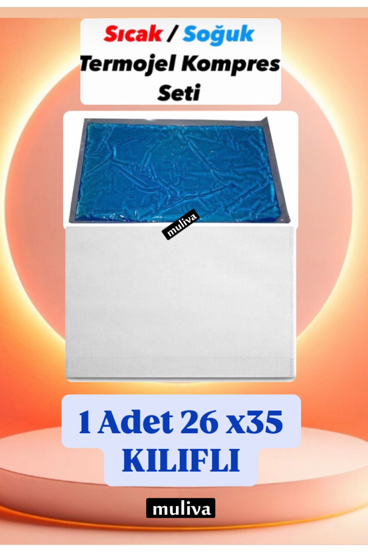 muliva # 1 Adet 26x35 Cm Cold Pack Sıcak Soğuk Termo Jel Kompres Buz Jel Termojel bp (NO:22)