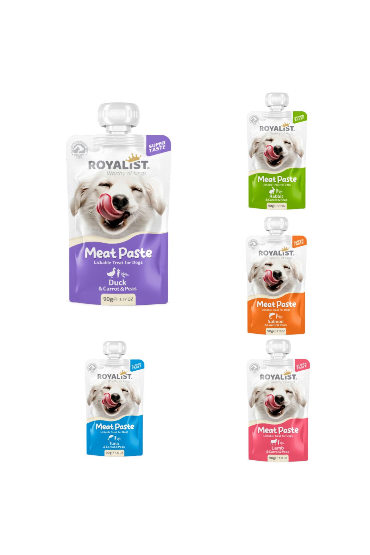 Royalist Meat Dog Paste 5'li Set 90 gr