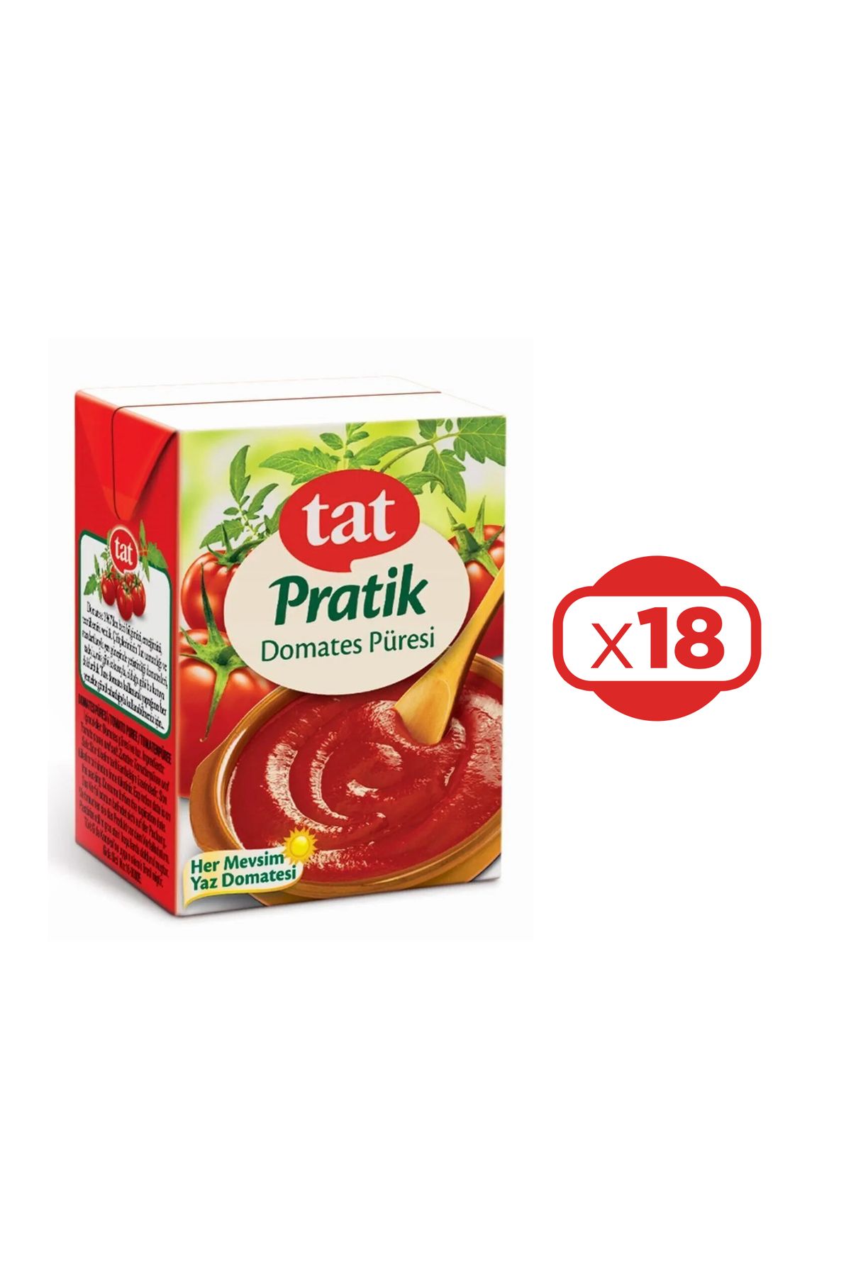 Tat Domates Püresi 200 ml x 18 Adet