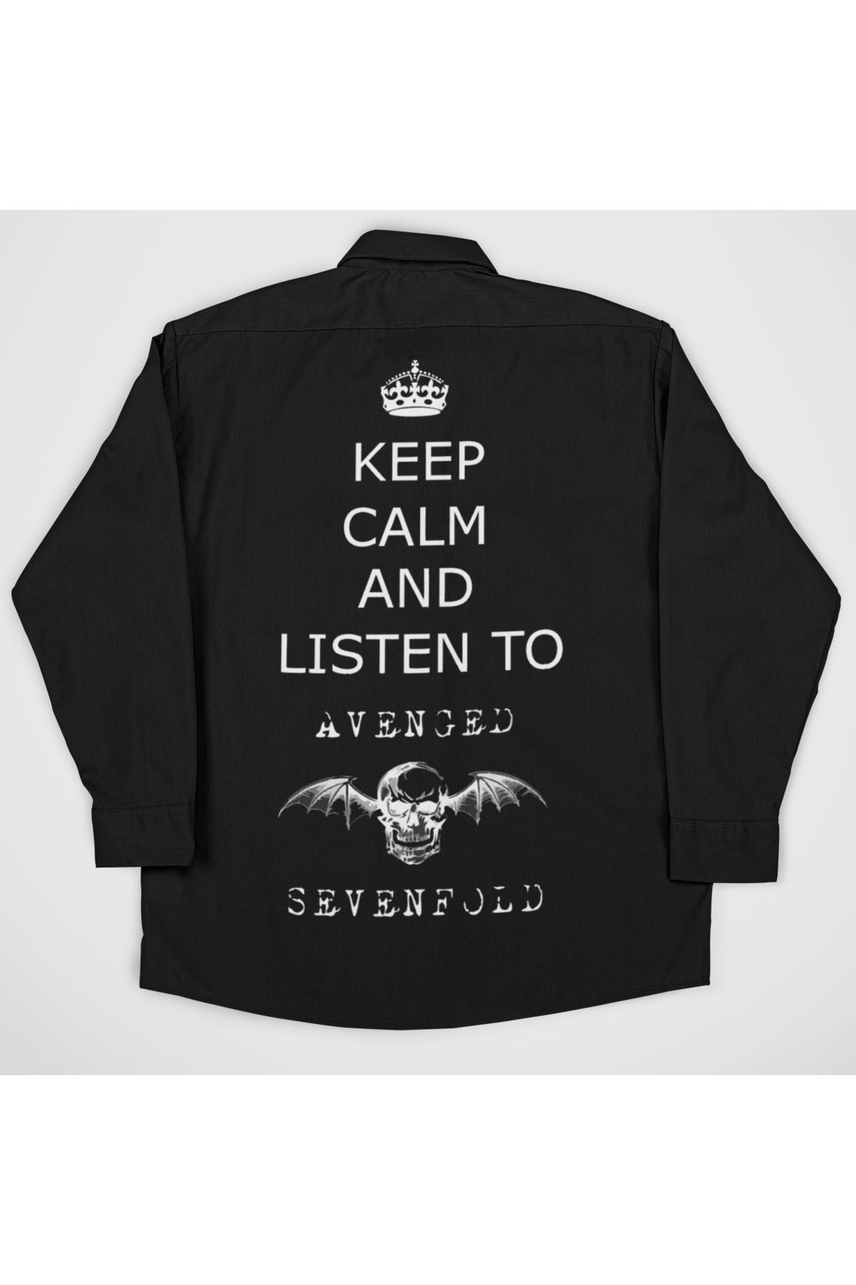 SEVBANO Avenged Sevenfold Müzik Grubu Baskılı Unisex Rock Metal Cepli Gömlek