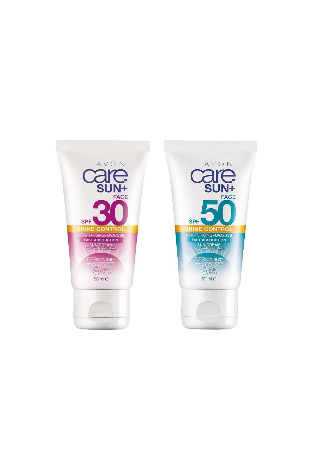 AVON Care Sun+ Shine Güneş Kremi SPF30 ve Shine Güneş Kremi SPF50-50 ml Set