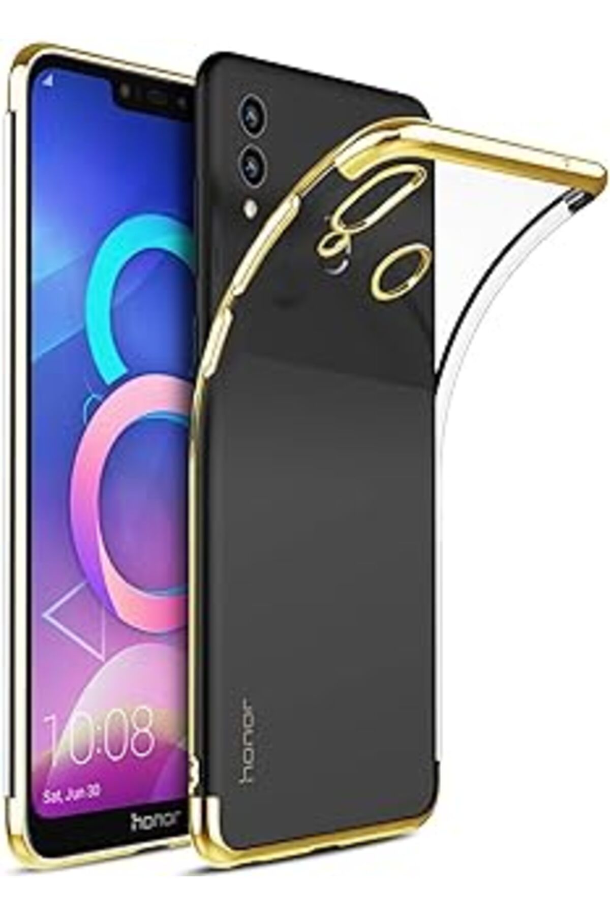 feifei Huawei Honor 8C Için Kılıf Skyfall Transparent Clear