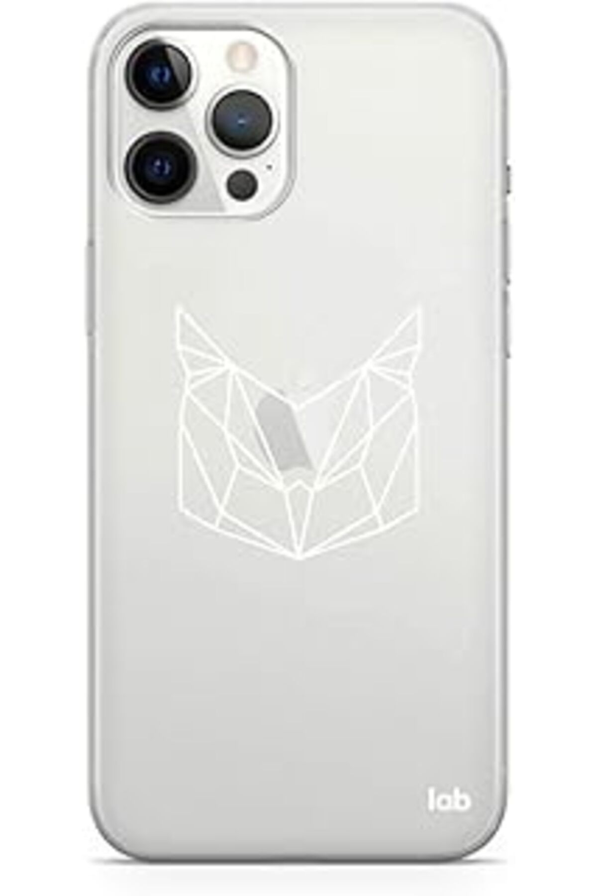 robotrend Caseslab Iphone 12 Pro Max Şeffaf Telefon Kılıfı - Owl Geometric