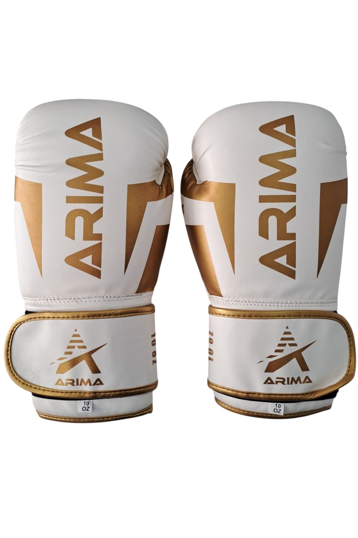 ARIMA Arıma Boks Kickboks  Muaythai Eldiveni Nova-4 Beyaz-Gold 8oz-10oz-12oz