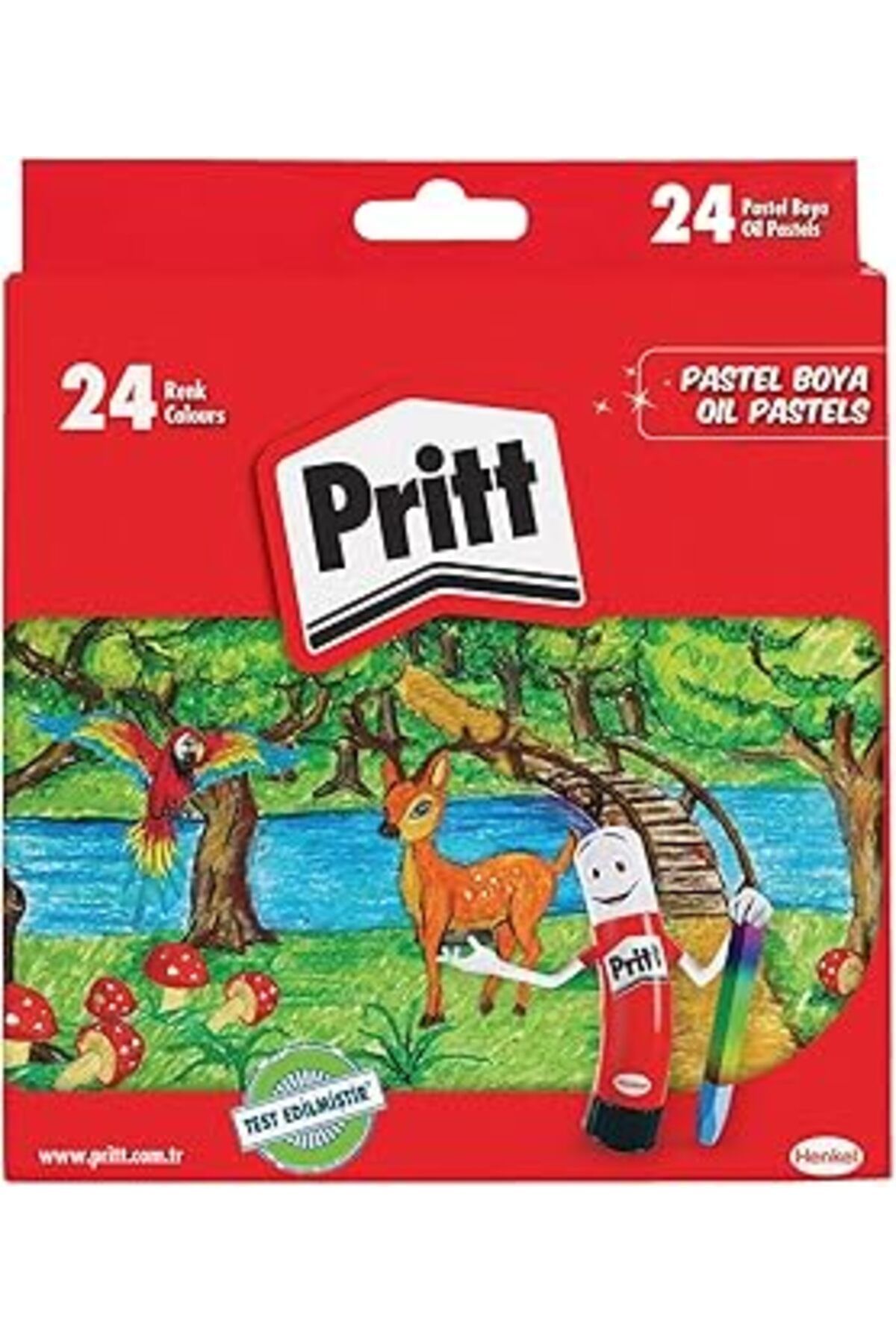 EDALKILIÇ Pritt 24'Lü Pastel Boya - Karton Kutu