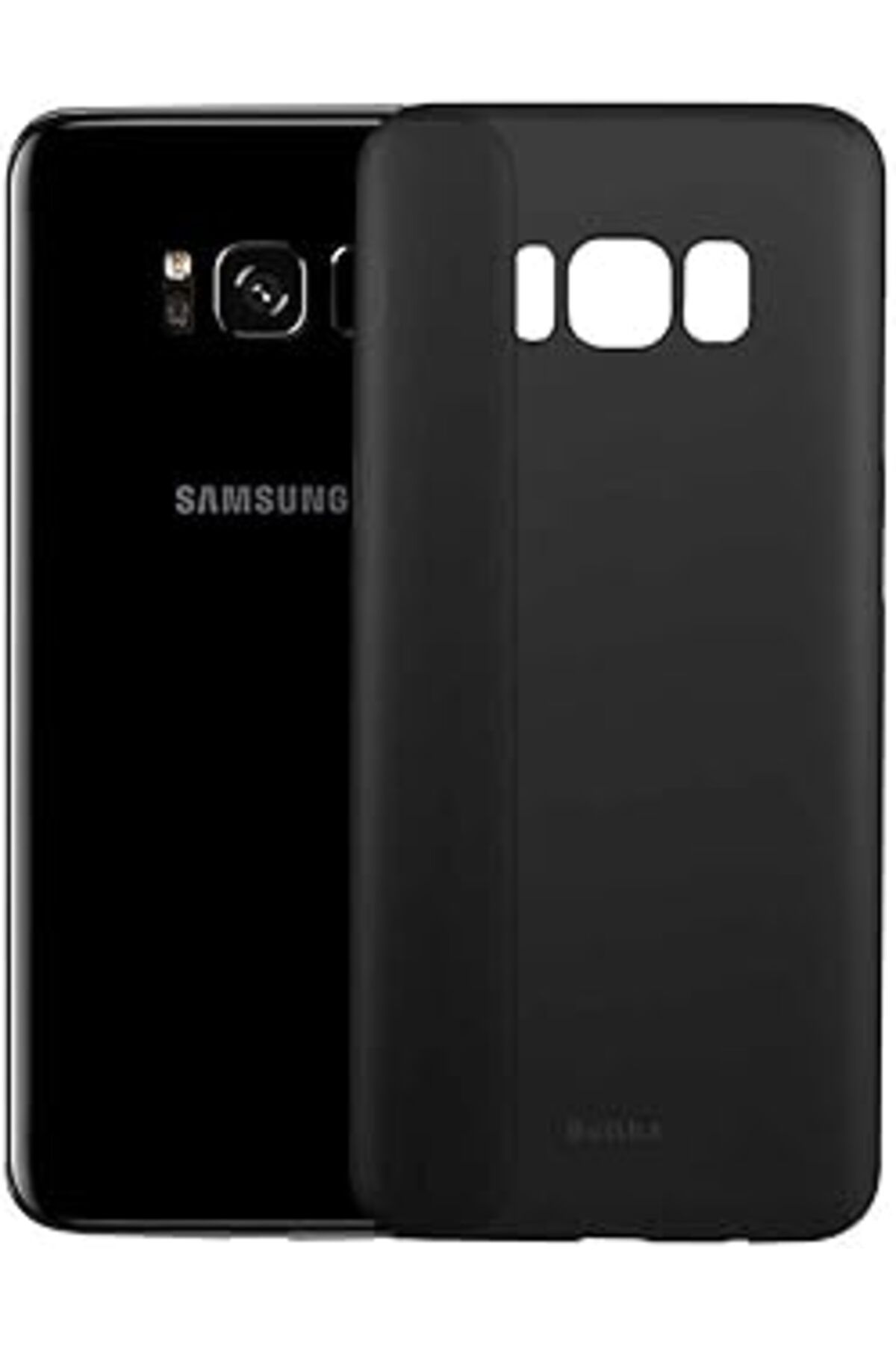 feifei Benks 8977 Galaxy S8 Ile Uyumlu Kılıf, Lollipop Protective Case, Transparan Siyah