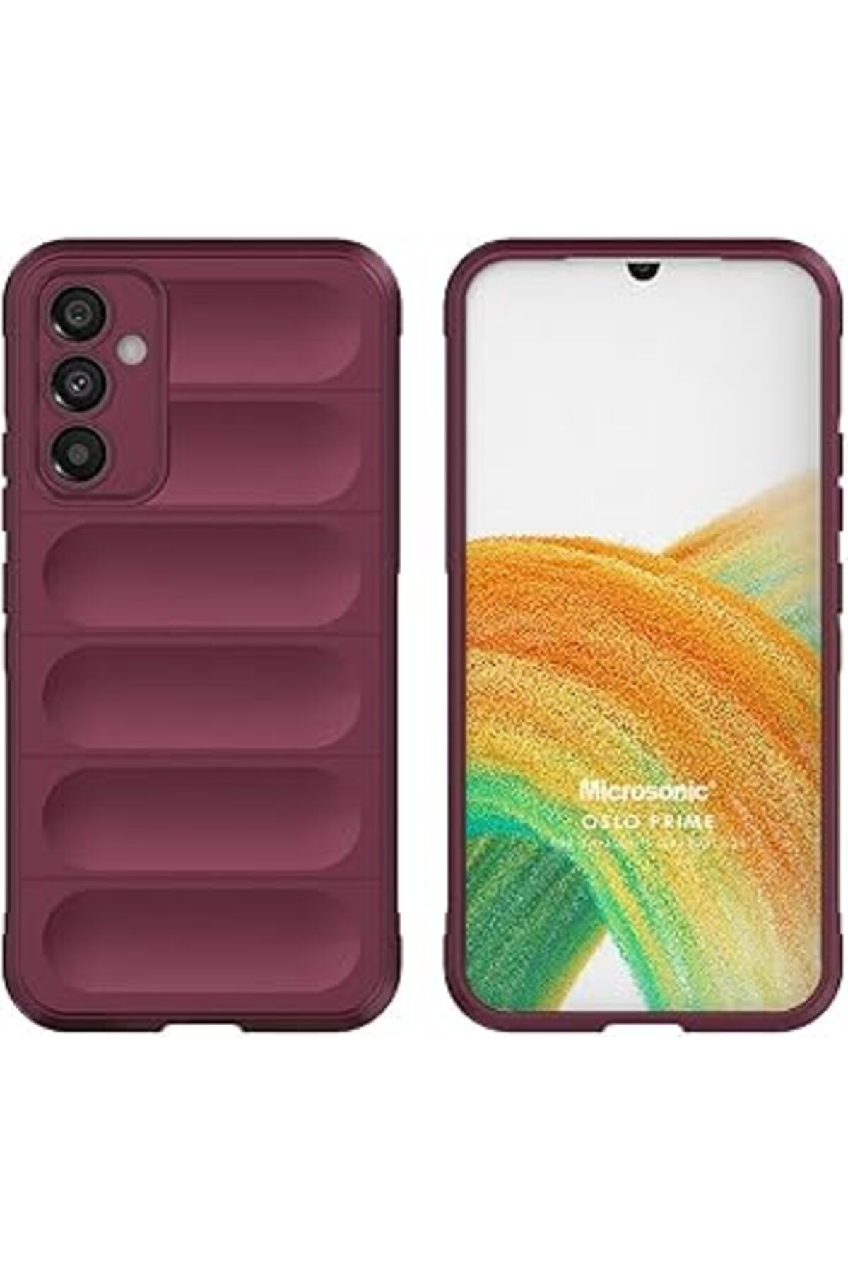 EDALKILIÇ Galaxy A24 Için Kılıf Oslo Prime Bordo [Galaxy A24 Ile Uyumlu Kılıf - Bordo]