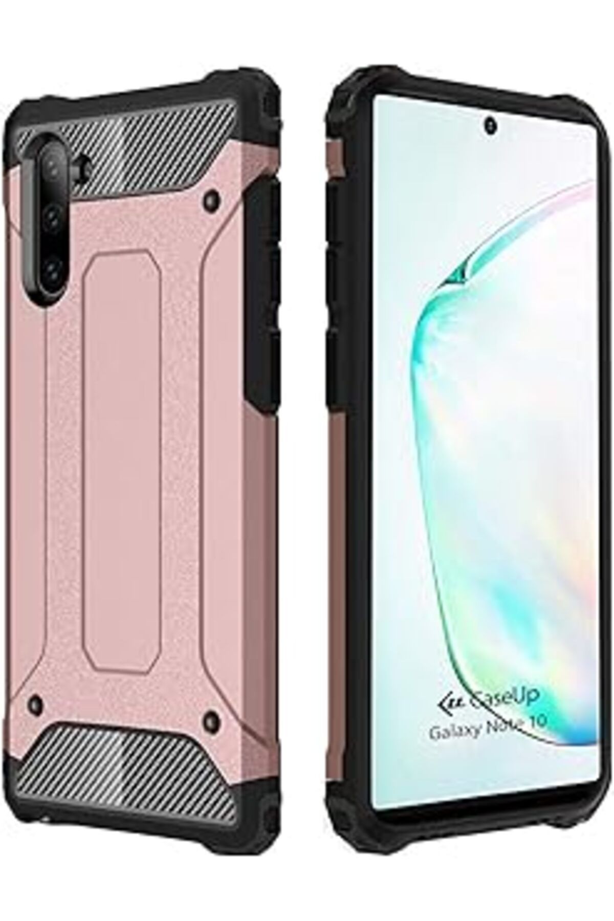 NZM TİCARET Caseup Galaxy Note 10 Uyumlu Kılıf, Caseup Tank Rose