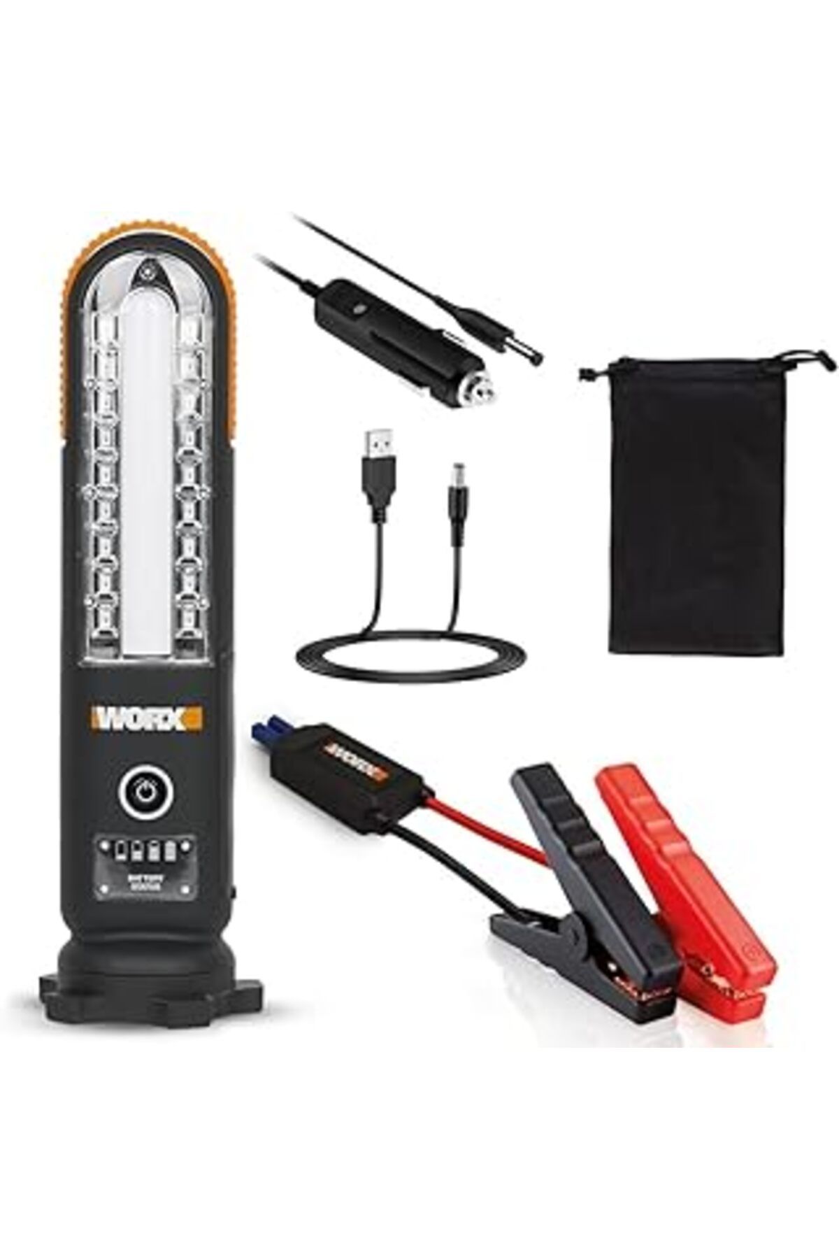 NZM TİCARET Worx Wx852.1 12V 500Amp Lityum-Polymer Akü Takviye + Powerbank + Led Lamba