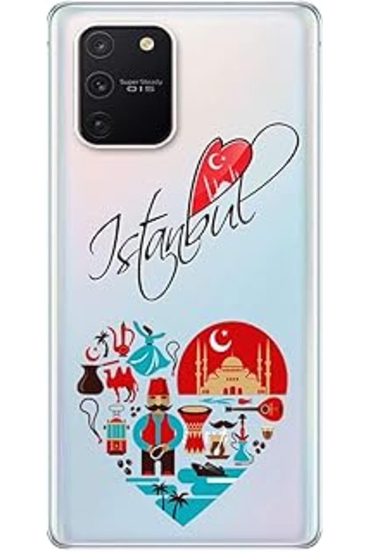 nerede bulurum Galaxy S10 Lite Kılıf Sm-G770F Baskılı Silikon İStanbul Fest Stk:318