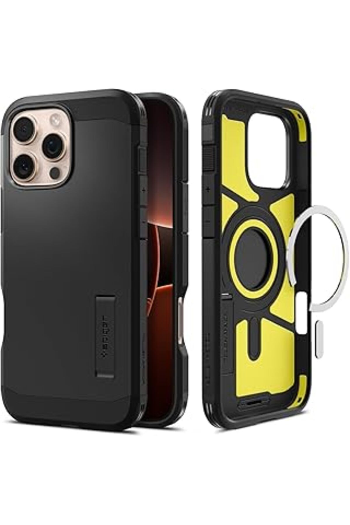 feifei Spigen Iphone 16 Pro Max Kılıf Tough Armor Ai Magfit Magsafe Özellikli Black - Acs08013