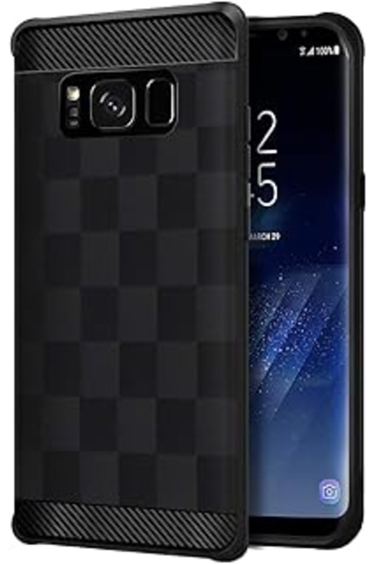 NZM TİCARET Buff Galaxy S8 Plus Black Armor Kılıf