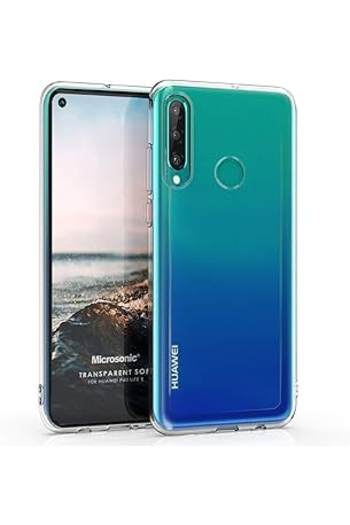 EDALKILIÇ Huawei P40 Lite E Için Kılıf Transparent Soft Beyaz [P40 Lite E Ile Uyumlu Kılıf - Şeffa