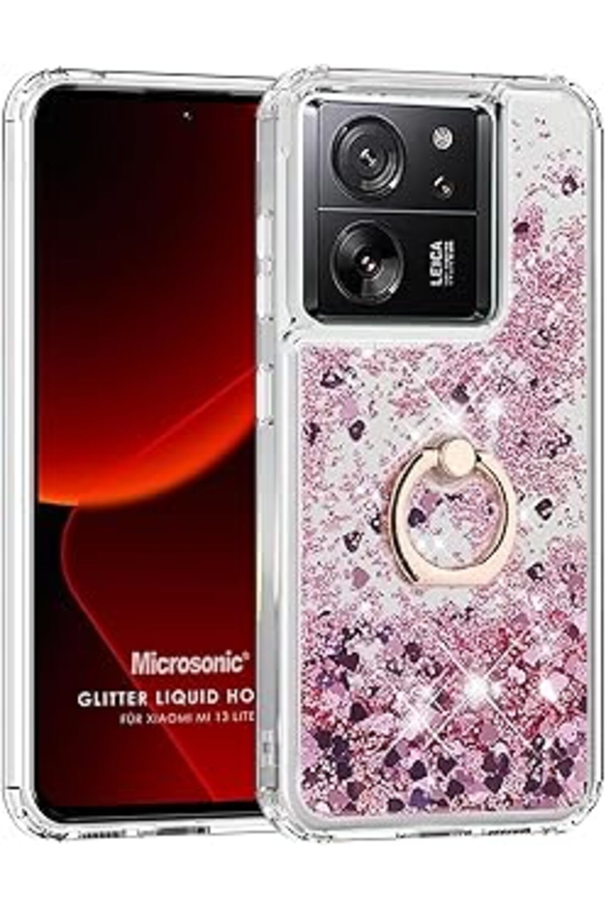 nerede bulurum Mi Mi 13T Pro Için Kılıf Glitter Liquid Pembe [Mi 13T Pro Ile Uyumlu Kılıf -