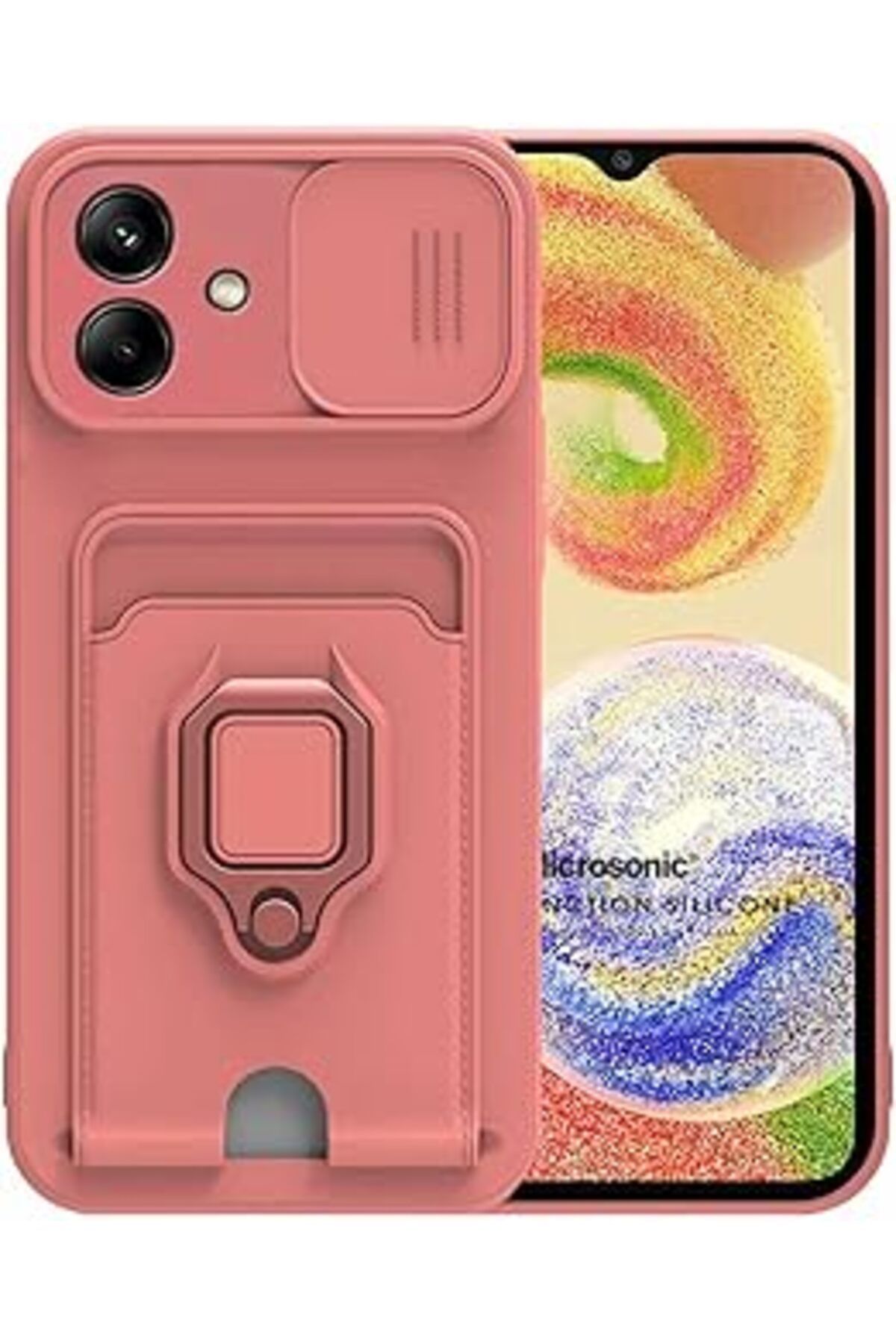 MAGNESİA Galaxy A05 Için Kılıf Multifunction Silicone Pembe [Galaxy A05 Ile Uyumlu Kılıf