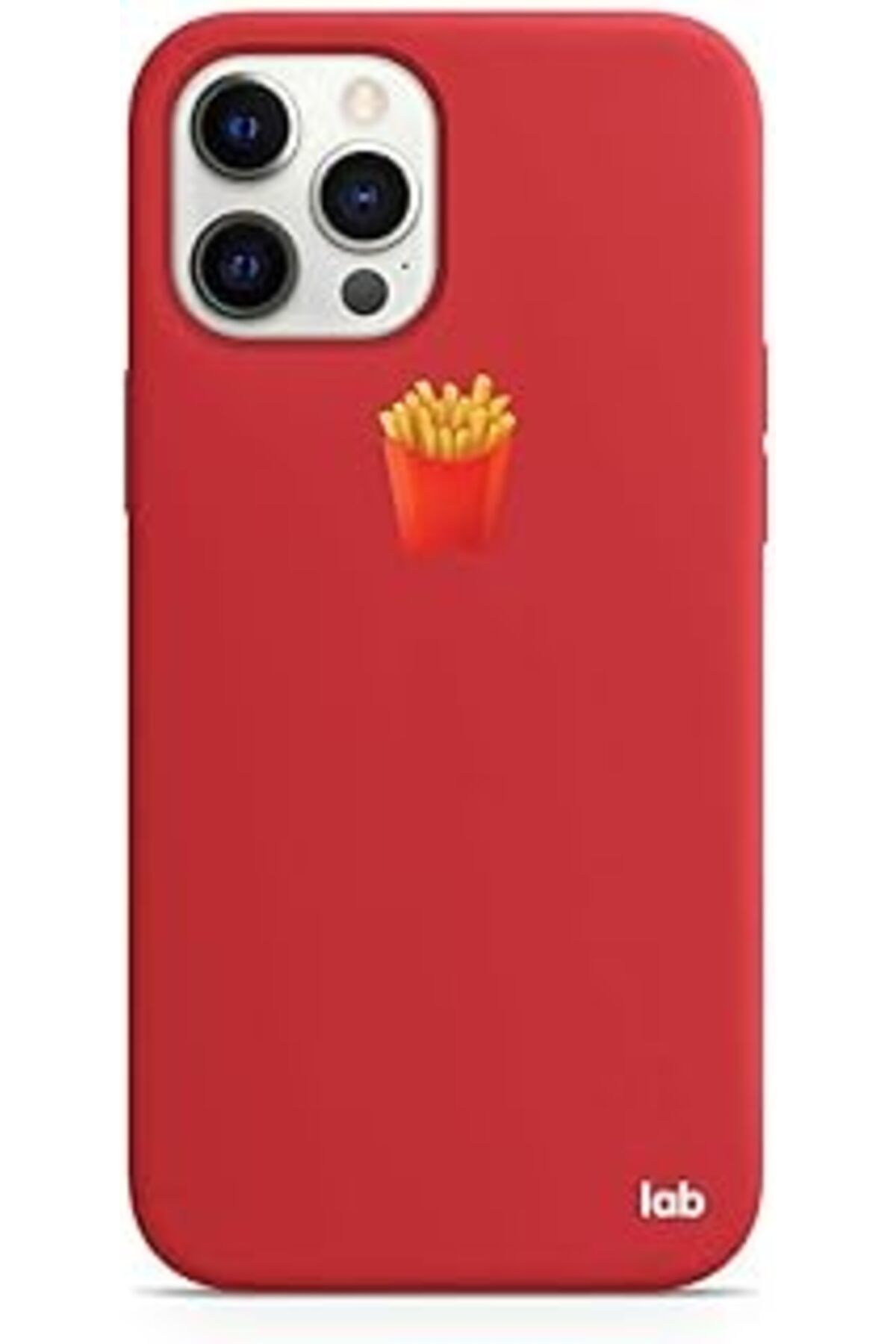 nerede bulurum Caseslab Iphone 12 Pro Max Kırmızı Silikon Telefon Kılıfı - Fries