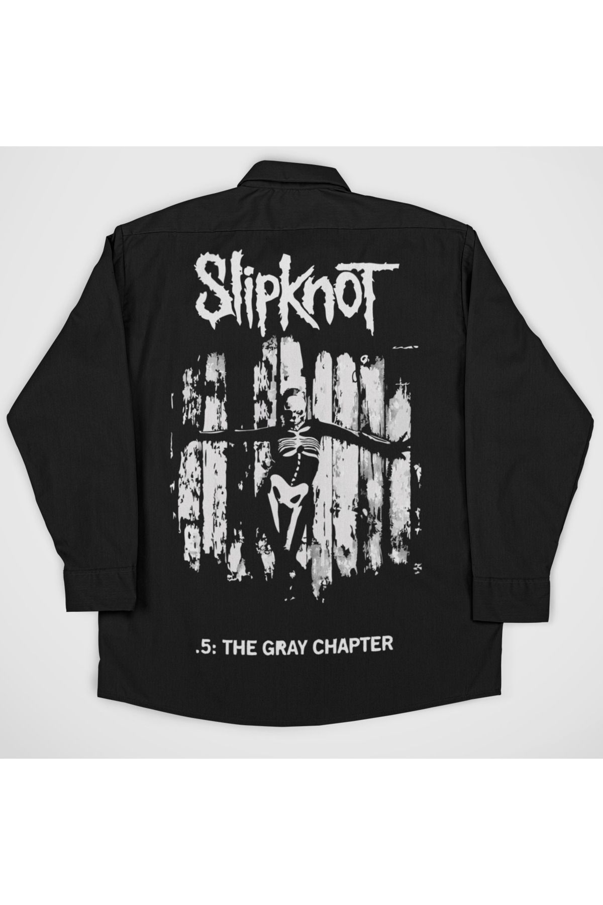 SEVBANO Tasarım Slipknot Müzik Grubu Baskılı Unisex Rock Metal Cepli Gömlek