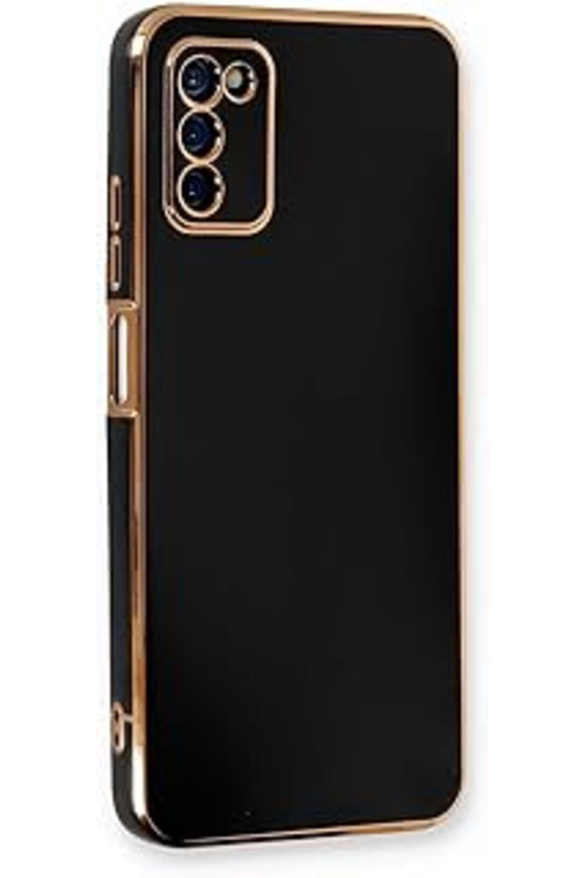 feifei Galaxy A03S Için Kılıf Olive Plated Siyah [Galaxy A03S Ile Uyumlu Kılıf - Siyah]