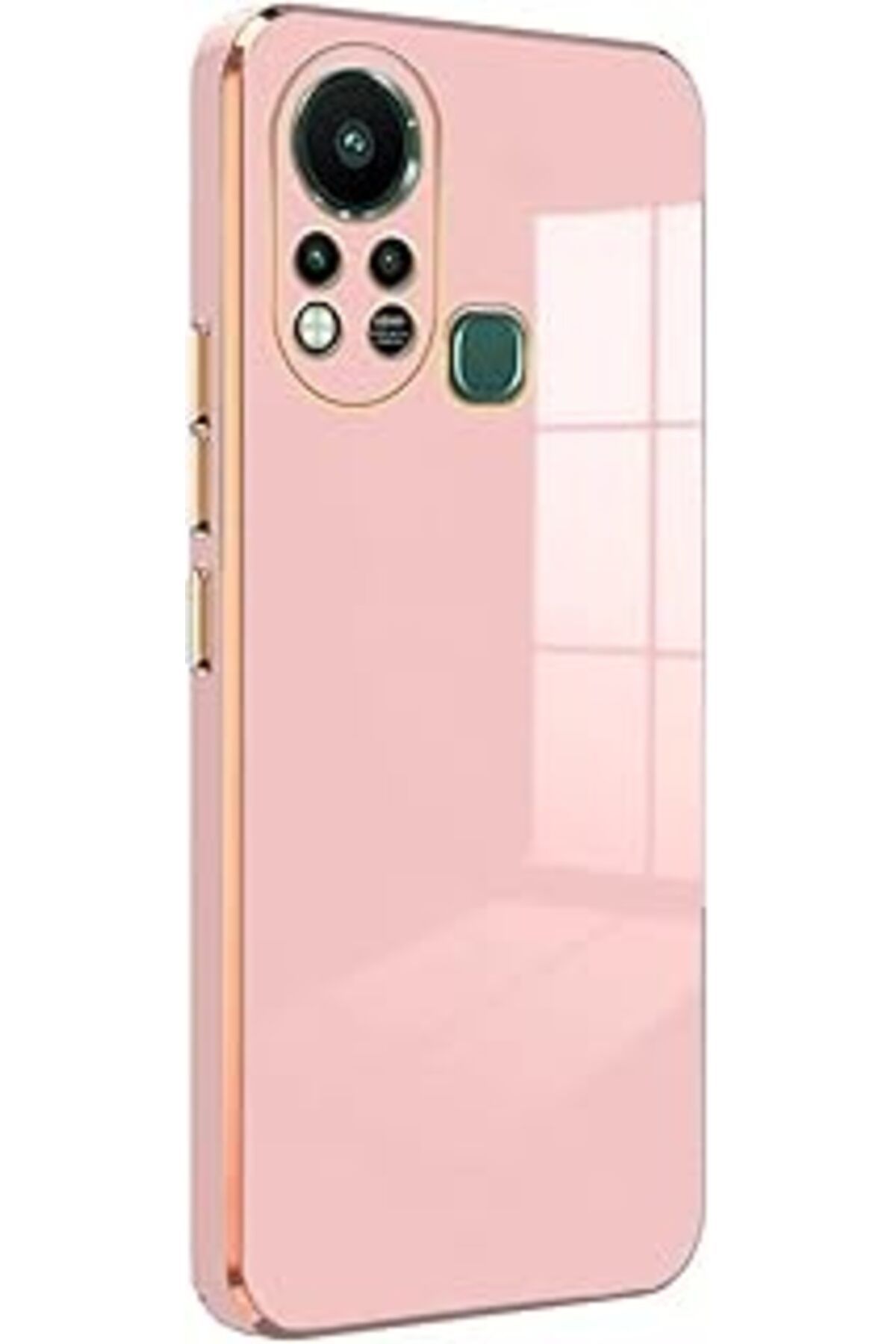 EDALKILIÇ Infinix Hot 11S Için Kılıf Olive Plated Pembe [Hot 11S Ile Uyumlu Kılıf - Pembe]