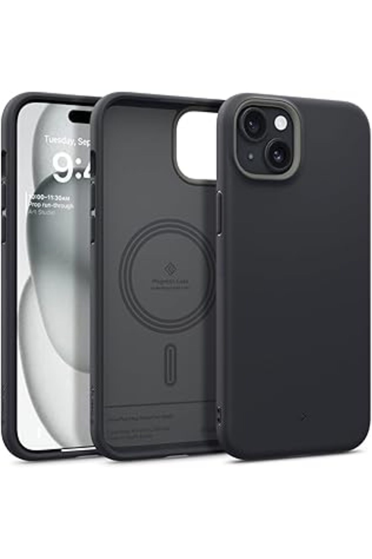 nerede bulurum Caseology Spigen Iphone 15 Kılıf Nano Pop Mag Magsafe Özellikli Black Sesame - Acs06822