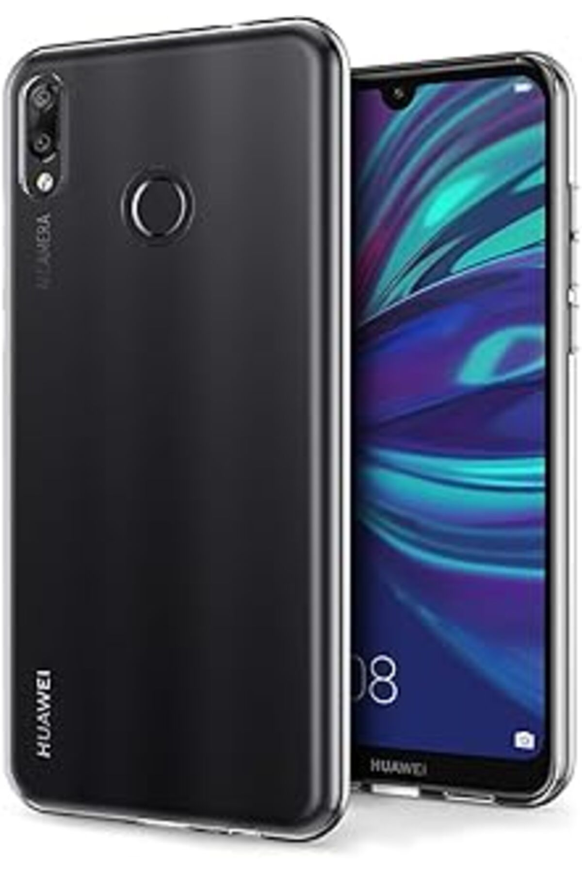 EDALKILIÇ Huawei Y7 Prime 2019 Için Kılıf Transparent Soft Beyaz [Y7 Prime 2019 Ile Uyumlu Kılıf -