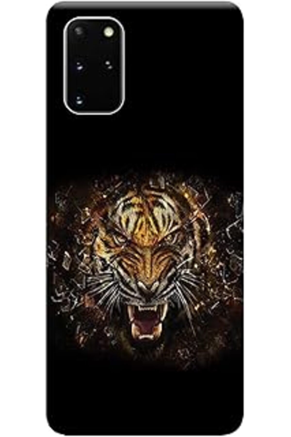 ebadi Galaxy S20 Plus Kılıf (Sm-G985F) Baskılı Silikon Leopar Face Stk:491