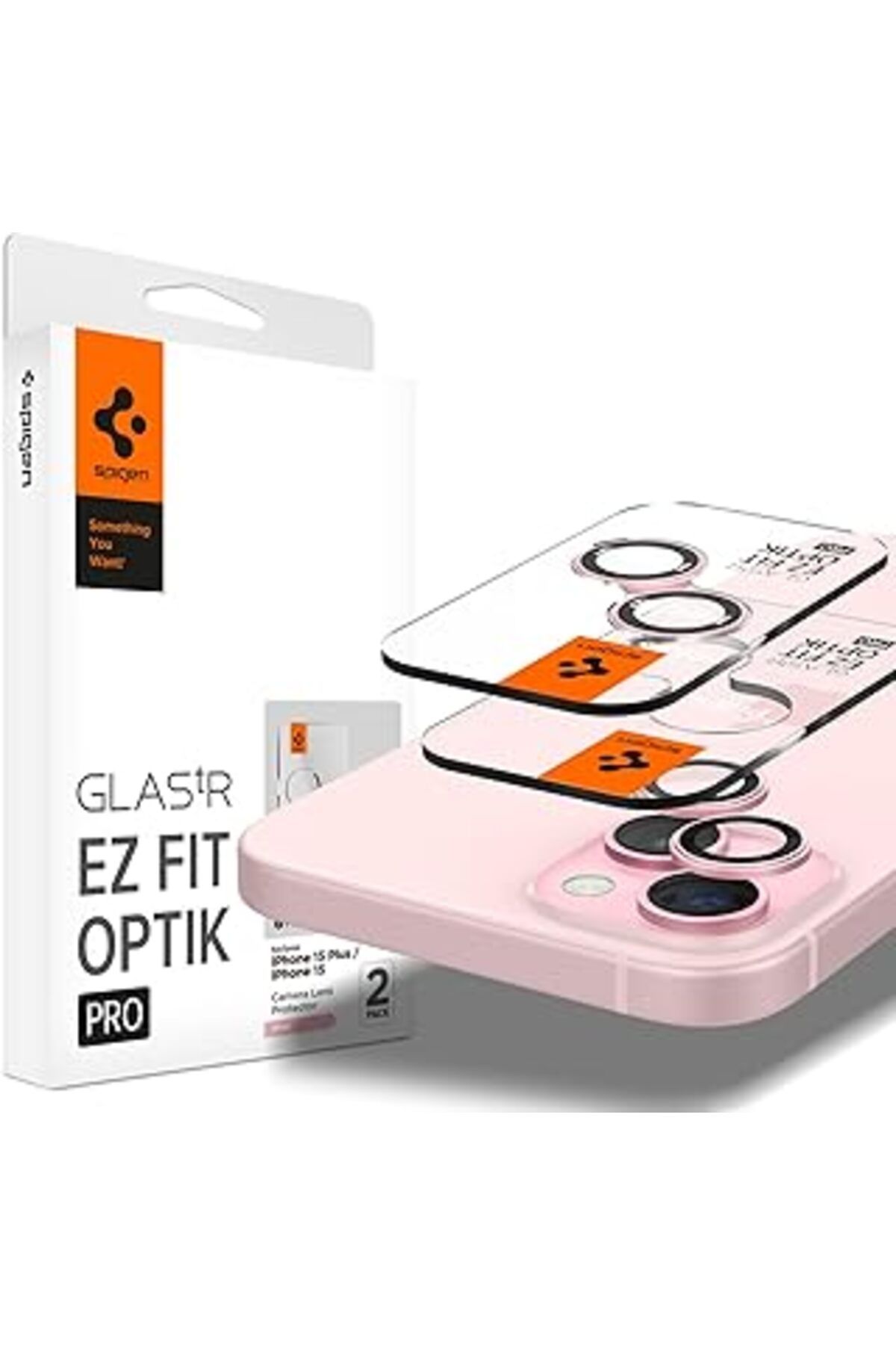 NZM TİCARET Spigen Iphone 15 / 15 Plus / 14 / 14 Plus Kamera Lens Camı Koruyucu Glas.Tr Ez Fit Optik Pro (2 Ade