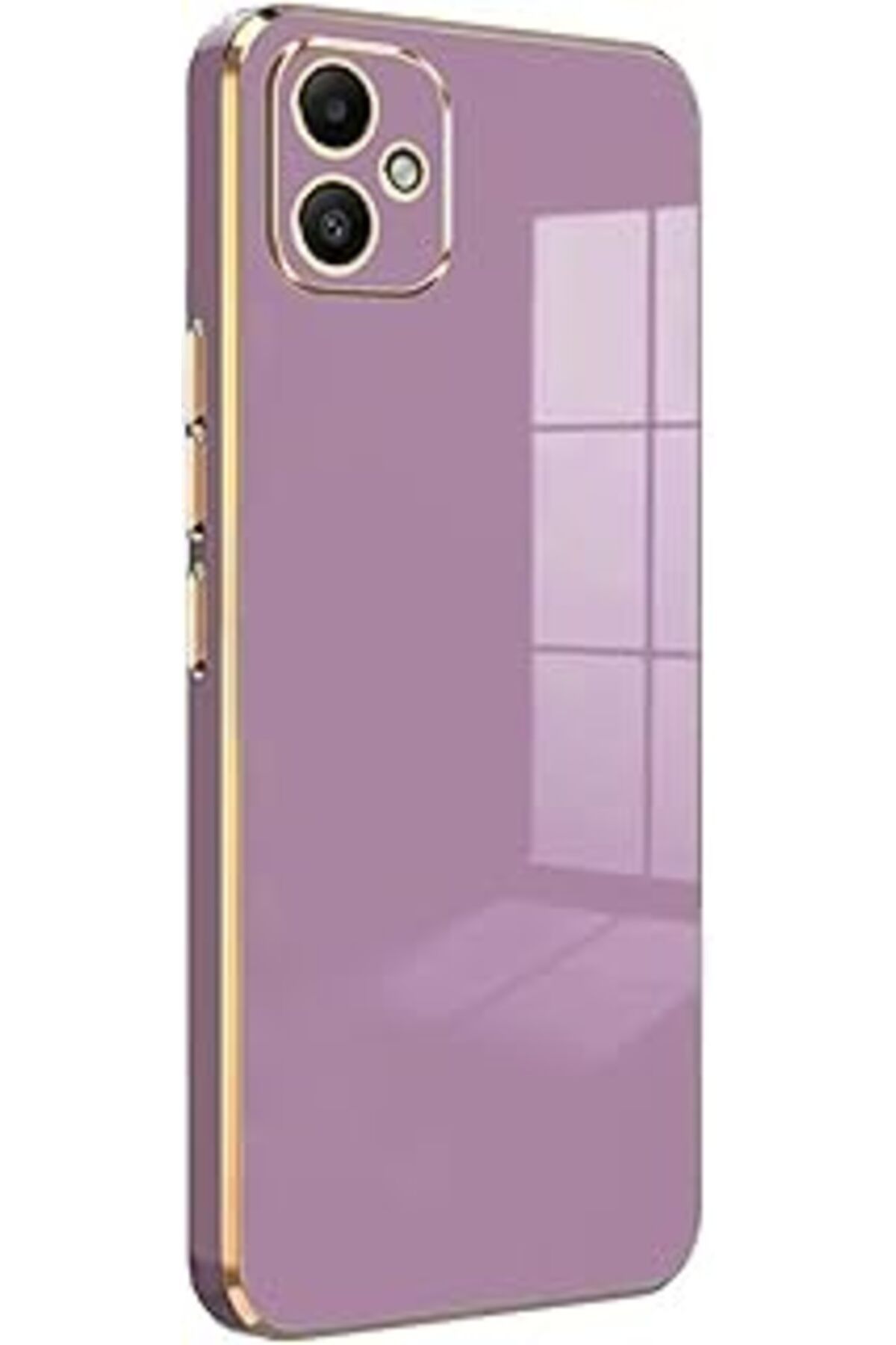 EDALKILIÇ Galaxy A05 Kılıf Olive Plated Lila [Galaxy A05 Ile Uyumlu Kılıf - Lila]