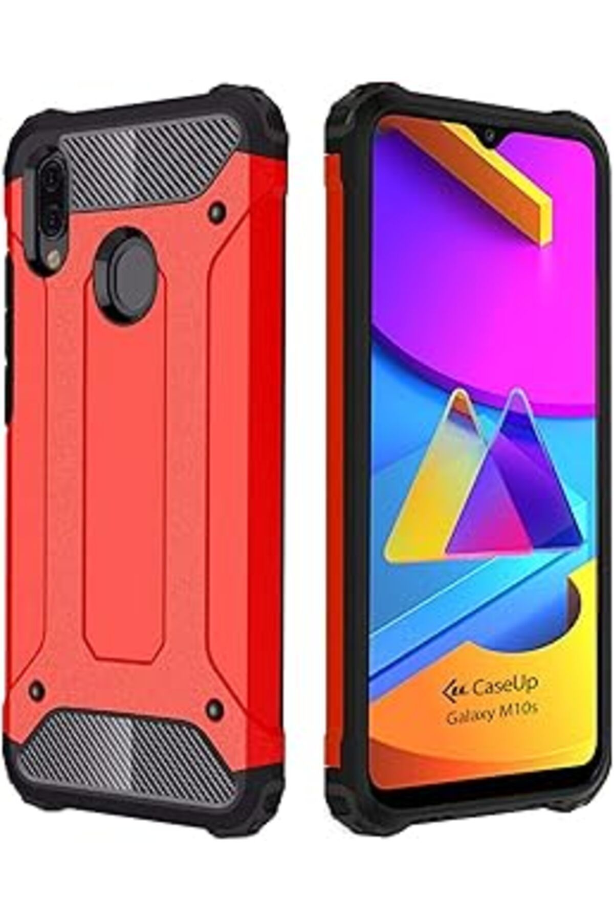 MAGNESİA Caseup Galaxy M10S Uyumlu Kılıf, Caseup Tank Kırmızı