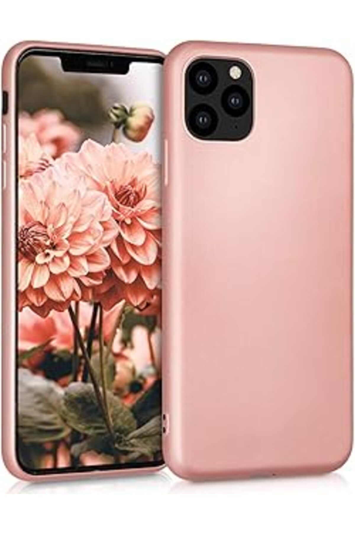 EDALKILIÇ Matte Silicone Iphone 11 Pro Max (6.5'') Için Kılıf Rose [Iphone 11 Pro Max I