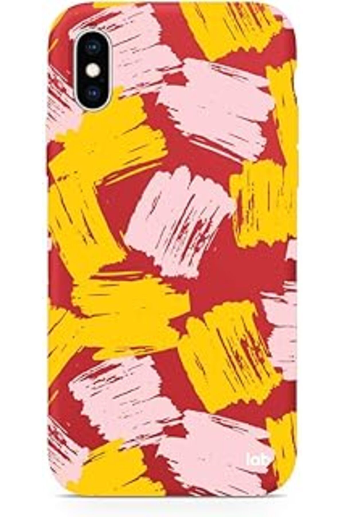 nerede bulurum Caseslab Iphone X/Xs Kırmızı Silikon Telefon Kılıfı - Hed Yellow Pink